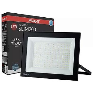 REFLETOR LED 200W 6500K SLIM AVANT