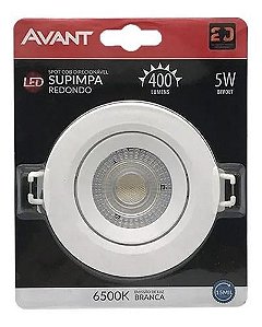 SPOT LED 5W REDONDO 6500K