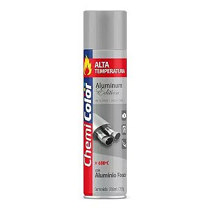 TINTA SPRAY ALTA TEMP. 350ML ALUMINIO