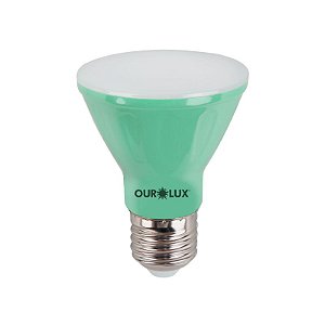 Lampada Led par 20 6w Verde - Ourolux