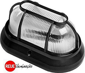 LUMINARIA TARTARUGA PVC PRETA