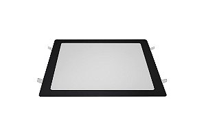 PAINEL LED EMBUTIR 24W QUADRADO PRETO 6500K