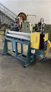 Calandra Mecânica 1250mm x 2mm com os 3 rolos tracionados