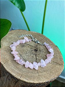 Pulseira de Quartzo Rosa