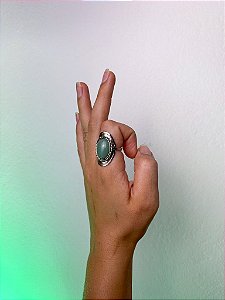 Anel Hippie Mudra | Quartzo Verde