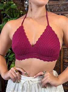 Cropped Aurora | Bordô