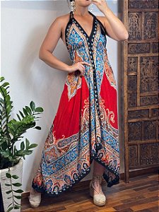 Vestido Indiano Guarani | Vermelho 2