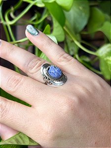 Anel Hippie Mudra | Quartzo Azul