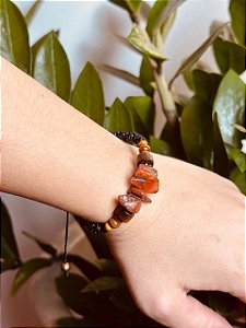 Pulseira Boho Macramê | Calcita