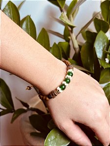 Pulseira Folk | Resina Verde
