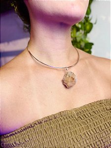 Gargantilha Pangeia | Quartzo Tangerina