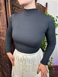 Cropped Cacharrel Lana | Preto