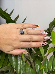 Anel Mudra | Quartzo Azul