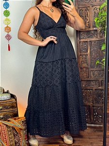 Vestido Indiano Heloísa | Preto