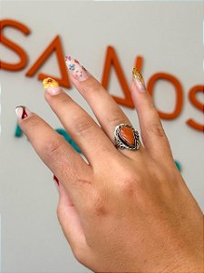 Anel Mudra | Ágata Laranja