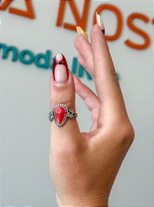 Anel Mudra | Resina Vermelha