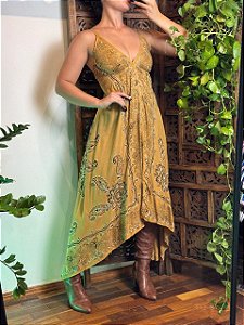 Vestido Indiano Tribal | Caramelo