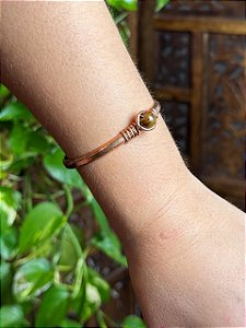 Bracelete Cobre | Olho de Tigre