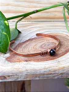 Bracelete Cobre | Ágata Preta