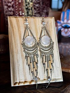 Brinco Hippie | Quartzo Clear