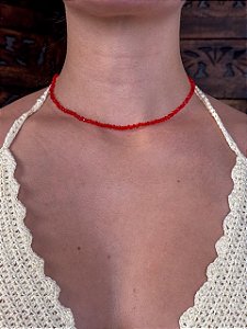 Choker Cristal | Vermelha