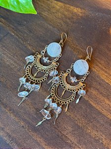 Brinco Hippie | Quartzo Clear