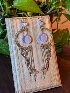 Brinco Hippie | Resina Lua