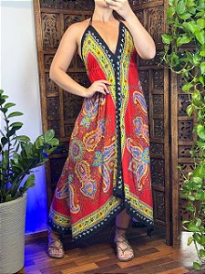Vestido Guarani | Vermelho (bazar)
