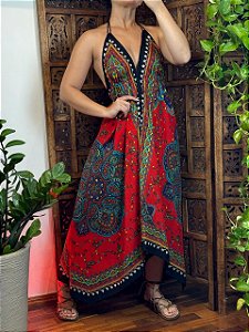 Vestido Guarani | Vermelho (bazar)