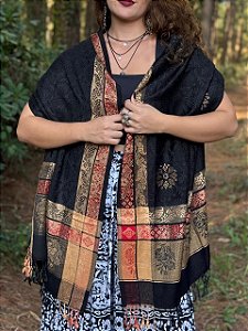 Pashimina Bohemian | Preto
