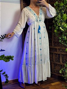 Vestido Indiano Safira | Cianita