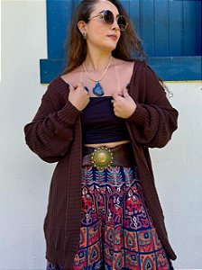 Cardigan Hippie | Chocolate