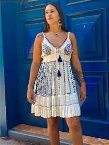 Vestido Indiano Una | Azul