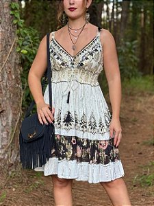 Vestido Indiano Una | Preto