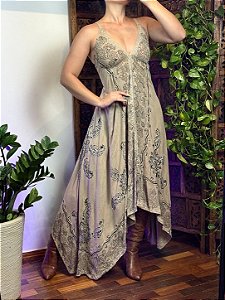 Vestido Tribal | Creme 2