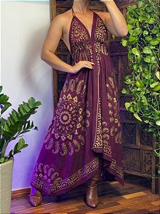 Vestido Yuna | Bordô 2