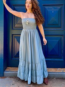 Vestido Indiano Gaia | Prata (bazar)