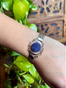 Bracelete Alpaca | Quartzo Azul