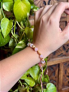 Pulseira Quartzo Rosa