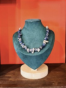 CHOKER | COLAR DE QUARTZO AZUL