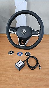 Volante Multifuncional - Conjunto Logotipos (Scania/Volvo/Mercedes/Volks)