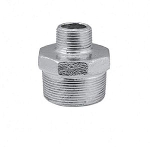 NIPLE DE REDUÇÃO GALVANIZADO 1.1/2"x1"