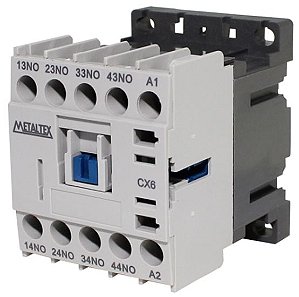 CONTATOR AUXILIAR CX6-H5-22 2NA 2NF 220VCA METALTEX