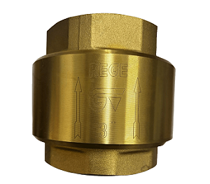 VALVULA RETENÇÃO LATAO BSP NBR MOLA INOX 3" GENEBRE