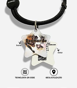 Plaquinha de identificação para cães - São Bernardo