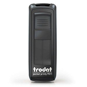 Carimbo de Bolso Trodat Pocket 9511 Preto 38x14mm