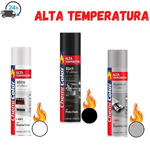 Tinta Spray Alta Temperatura Uso Externo Secagem Rápida