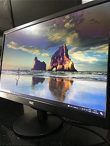 Monitor 22 Led Aoc E2270Swn Widescreen Seminovo