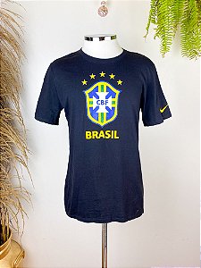 Camiseta Feminina Brasil Nike Verde - Dona Chica Brechó Online