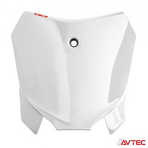 NUMBER PLATE FRONTAL AVTEC CRF 230 BRANCO